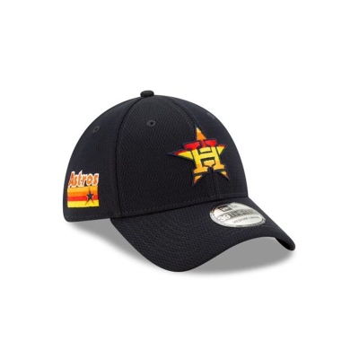 Houston Astros Gorra | New Era MLB Batting Practice 39thirty Stretch Fit Cap Mexico - Azules